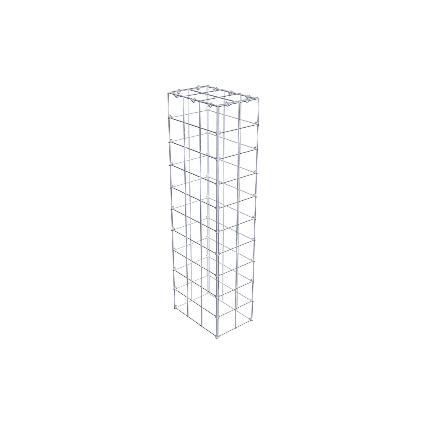Gabbione aggiuntivo di tipo 3 100 cm x 30 cm x 20 cm (L x H x P), maglia 10 cm x 10 cm, anello a C