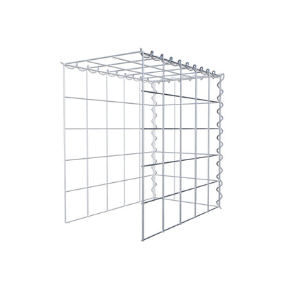 Gabião tipo 4 50 cm x 50 cm x 30 cm (C x A x P), malhagem 10 cm x 10 cm, espiral