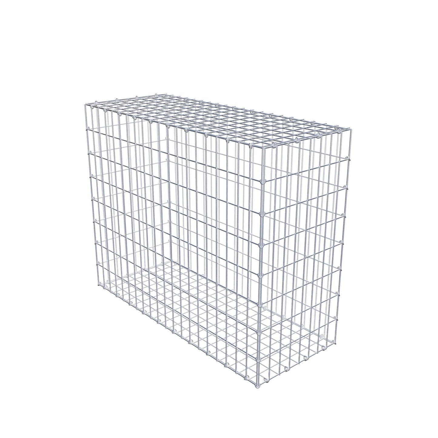 Gabion 100 cm x 80 cm x 40 cm (L x H x D), maskestørrelse 5 cm x 10 cm, C-ring