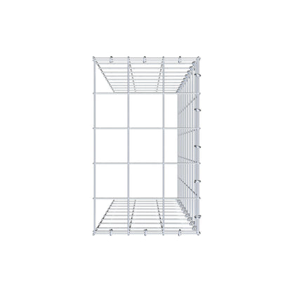 Extra gabion typ 4 100 cm x 30 cm x 50 cm (L x H x D), maskstorlek 10 cm x 10 cm, C-ring