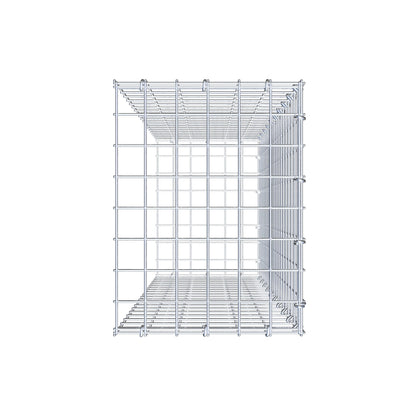 Gavión complementario de tipo 2 100 cm x 30 cm x 40 cm (largo x alto x fondo), malla 5 cm x 5 cm, anillo en C