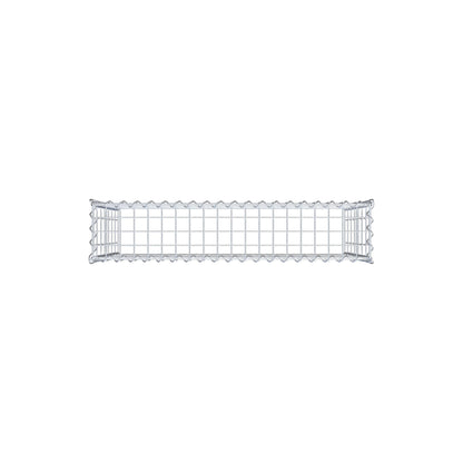Anbaugabione Typ 3 100 cm x 70 cm x 20 cm (L x H x T), Maschenweite 5 cm x 10 cm, Spirale