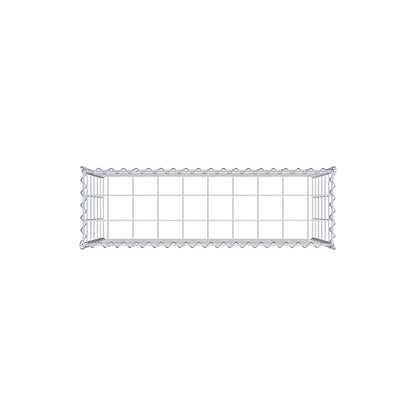 Opvokset gabion type 3 100 cm x 60 cm x 30 cm (L x H x D), maskestørrelse 10 cm x 10 cm, spiral