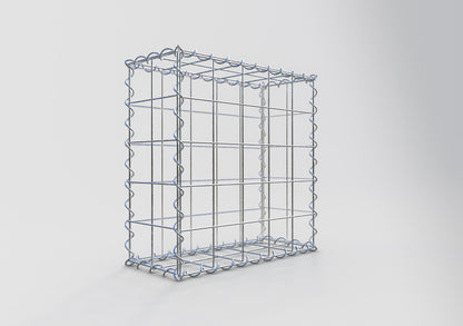 Gabion 50 cm x 50 cm x 20 cm (L x H x D), maskestørrelse 10 cm x 10 cm, spiral