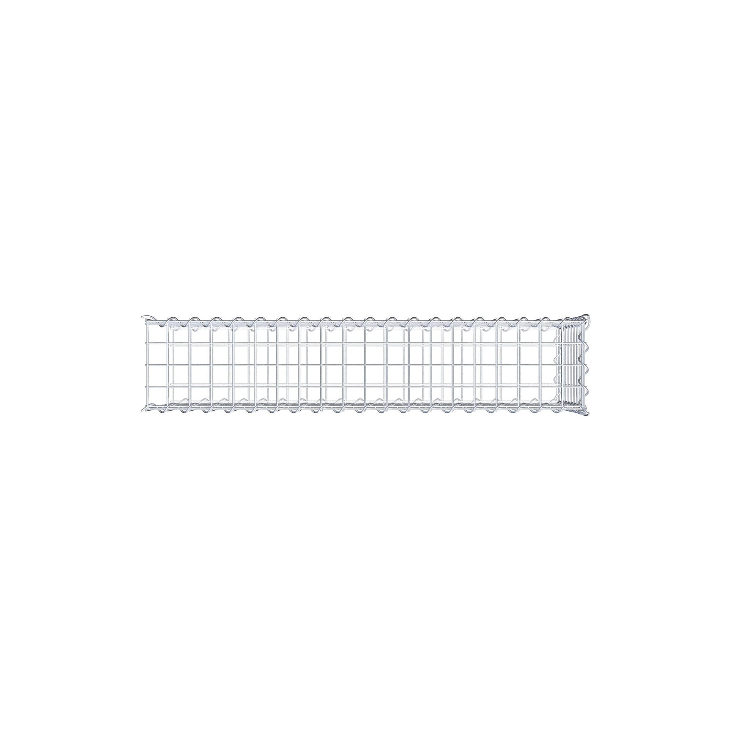 Påväxt gabion typ 2 100 cm x 40 cm x 20 cm (L x H x D), maskstorlek 5 cm x 5 cm, spiral