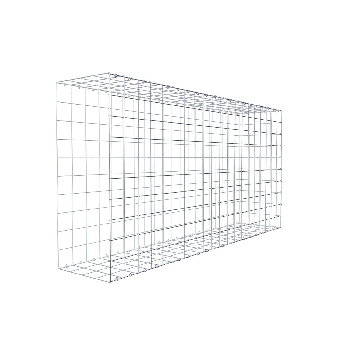 Anbaugabione Typ 2 200 cm x 100 cm x 40 cm (L x H x T), Maschenweite 10 cm x 10 cm, C-Ring