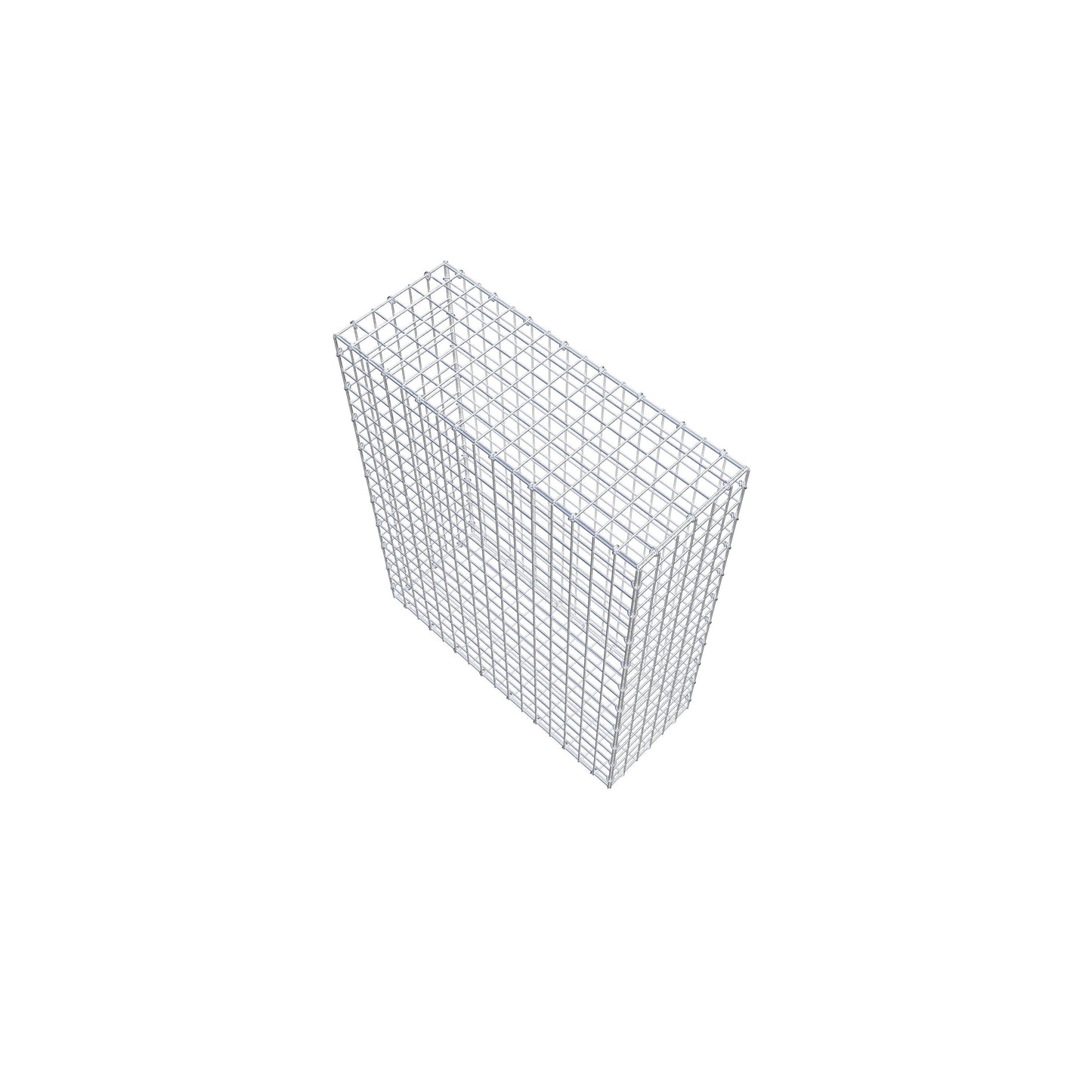 Gabbione 100 cm x 80 cm x 30 cm (L x H x P), maglia 5 cm x 5 cm, anello a C