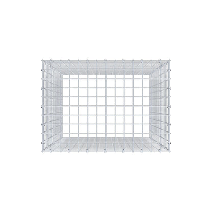 Monteret gabion type 3 100 cm x 70 cm x 50 cm (L x H x D), maskestørrelse 5 cm x 5 cm, C-ring