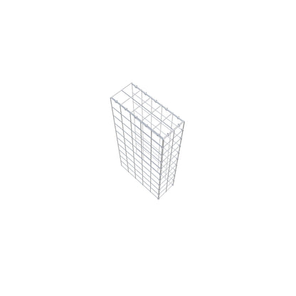 Monteret gabion type 4 100 cm x 50 cm x 20 cm (L x H x D), maskestørrelse 10 cm x 10 cm, C-ring