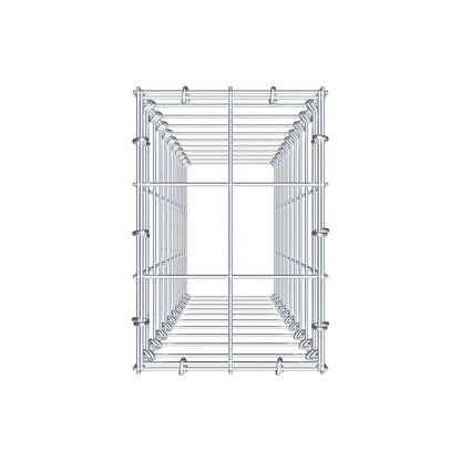 Gabbione aggiuntivo di tipo 3 100 cm x 20 cm x 30 cm (L x H x P), maglia 10 cm x 10 cm, anello a C