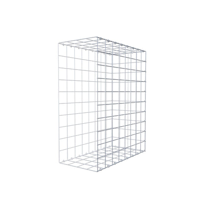 Typ 2 påbyggnadsgabion 100 cm x 80 cm x 40 cm (L x H x D), maskstorlek 10 cm x 10 cm, C-ring