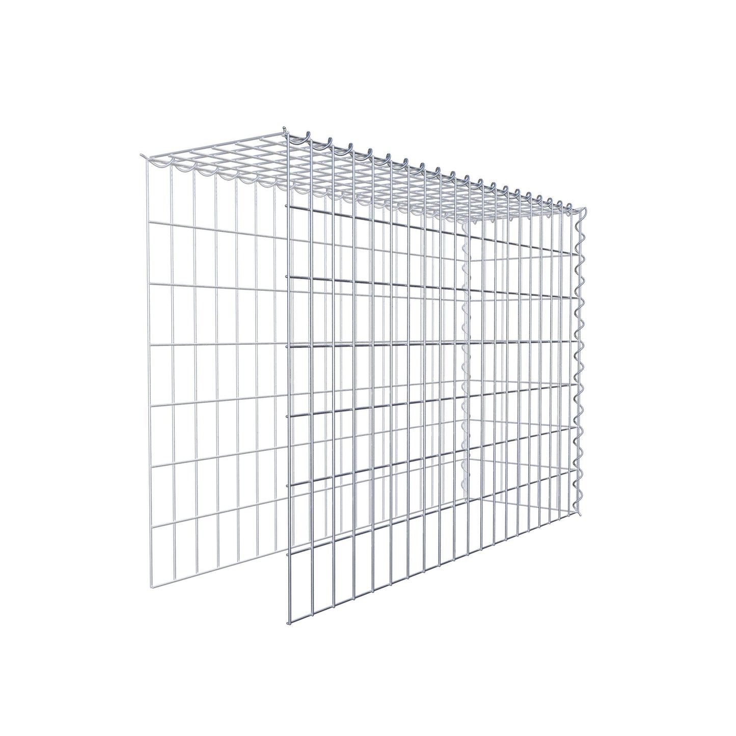 Påväxt gabion typ 4 100 cm x 70 cm x 30 cm (L x H x D), maskstorlek 5 cm x 10 cm, spiral