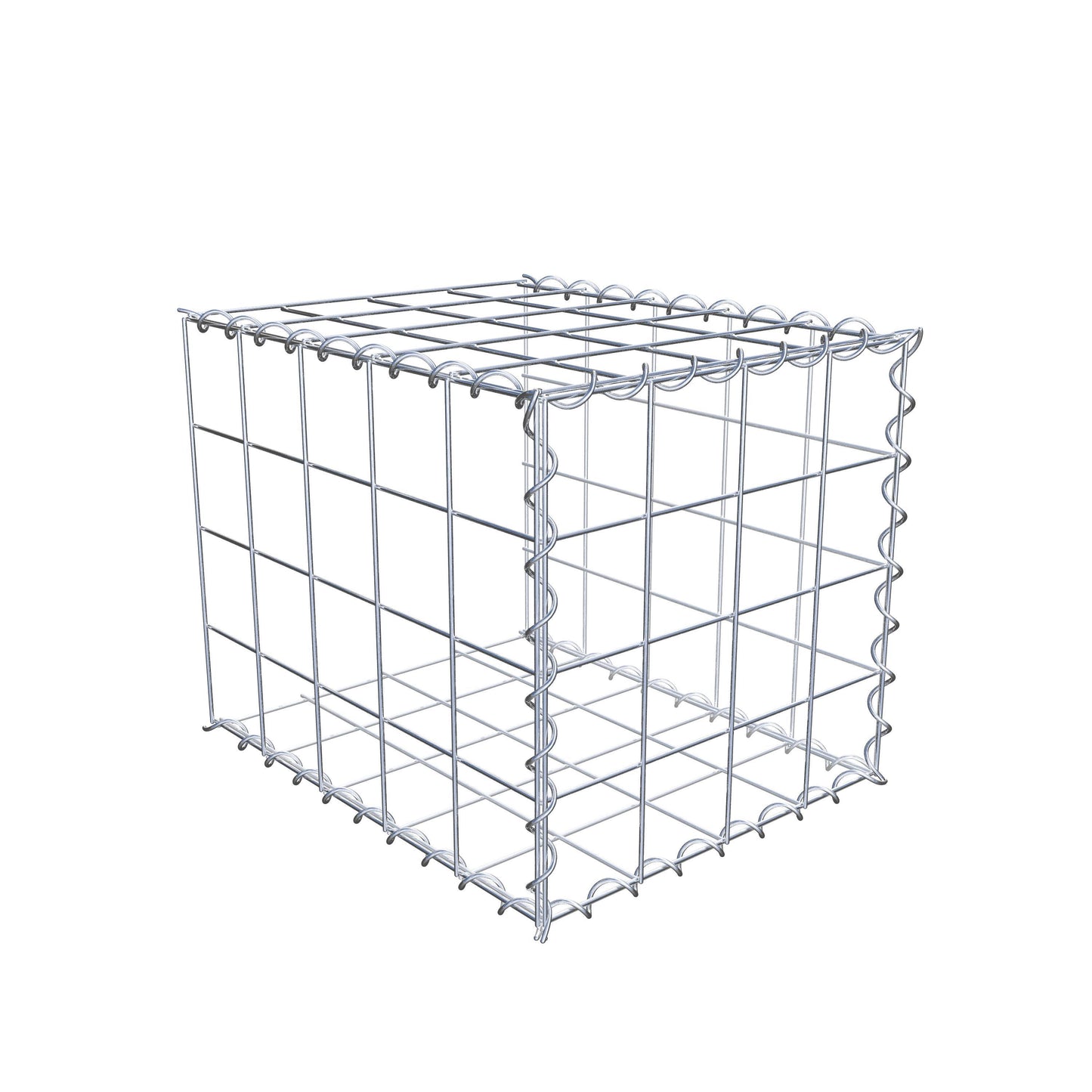 Opvokset gabion type 2 50 cm x 40 cm x 40 cm (L x H x D), maskestørrelse 10 cm x 10 cm, spiral