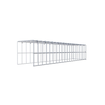 Gabbione aggiuntivo tipo 4 100 cm x 20 cm x 20 cm (L x H x P), maglia 5 cm x 10 cm, anello a C