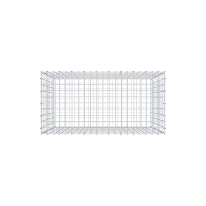 Gabion 100 cm x 90 cm x 50 cm (L x H x D), maskestørrelse 5 cm x 10 cm, C-ring