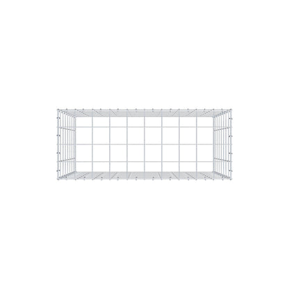 Monteret gabion type 3 100 cm x 80 cm x 40 cm (L x H x D), maskestørrelse 10 cm x 10 cm, C-ring