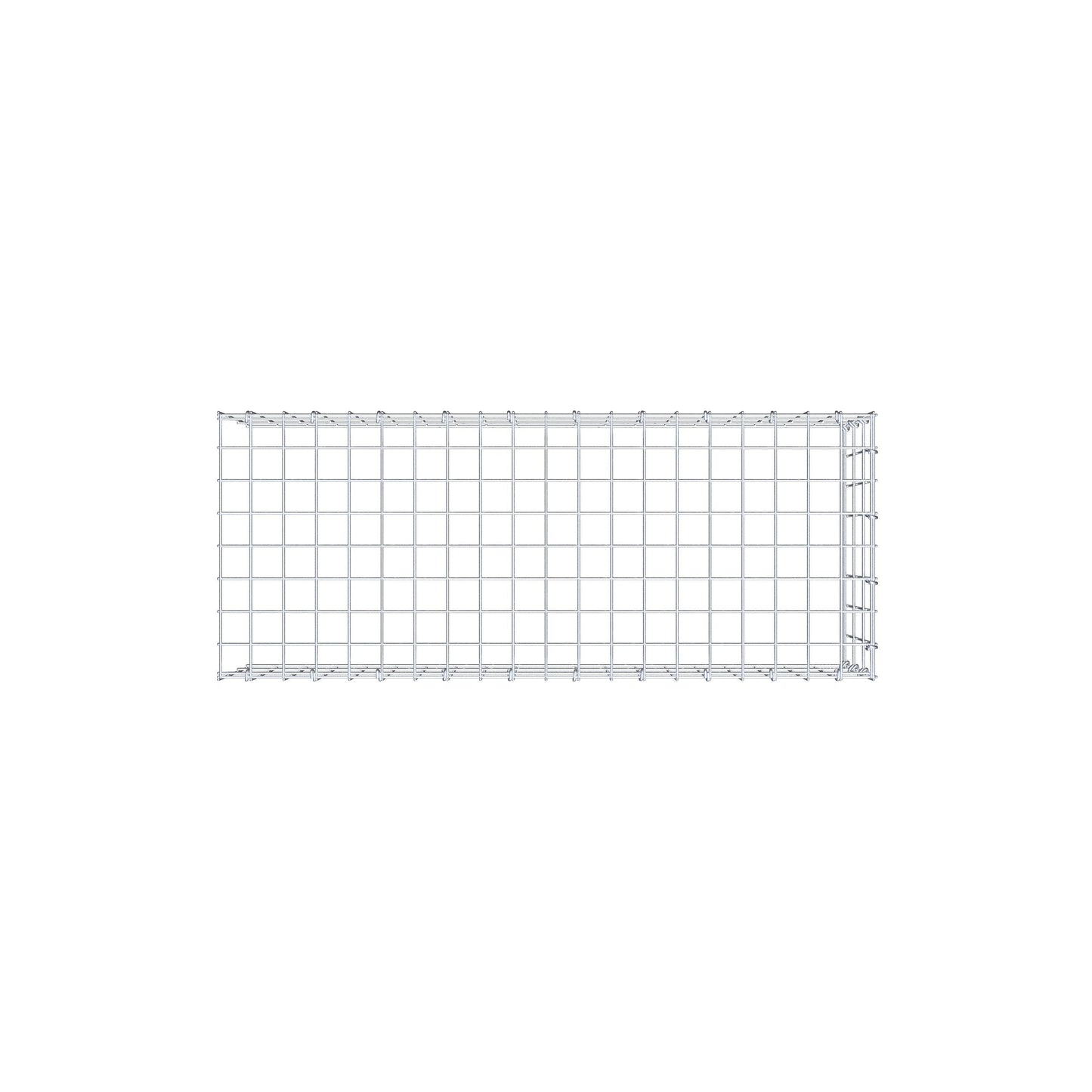 Gavión complementario de tipo 4 100 cm x 30 cm x 40 cm (L x A x P), malla 5 cm x 10 cm, anillo en C