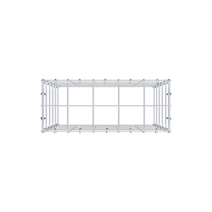 Anbaugabione Typ 3 50 cm x 50 cm x 20 cm (L x H x T), Maschenweite 10 cm x 10 cm, C-Ring