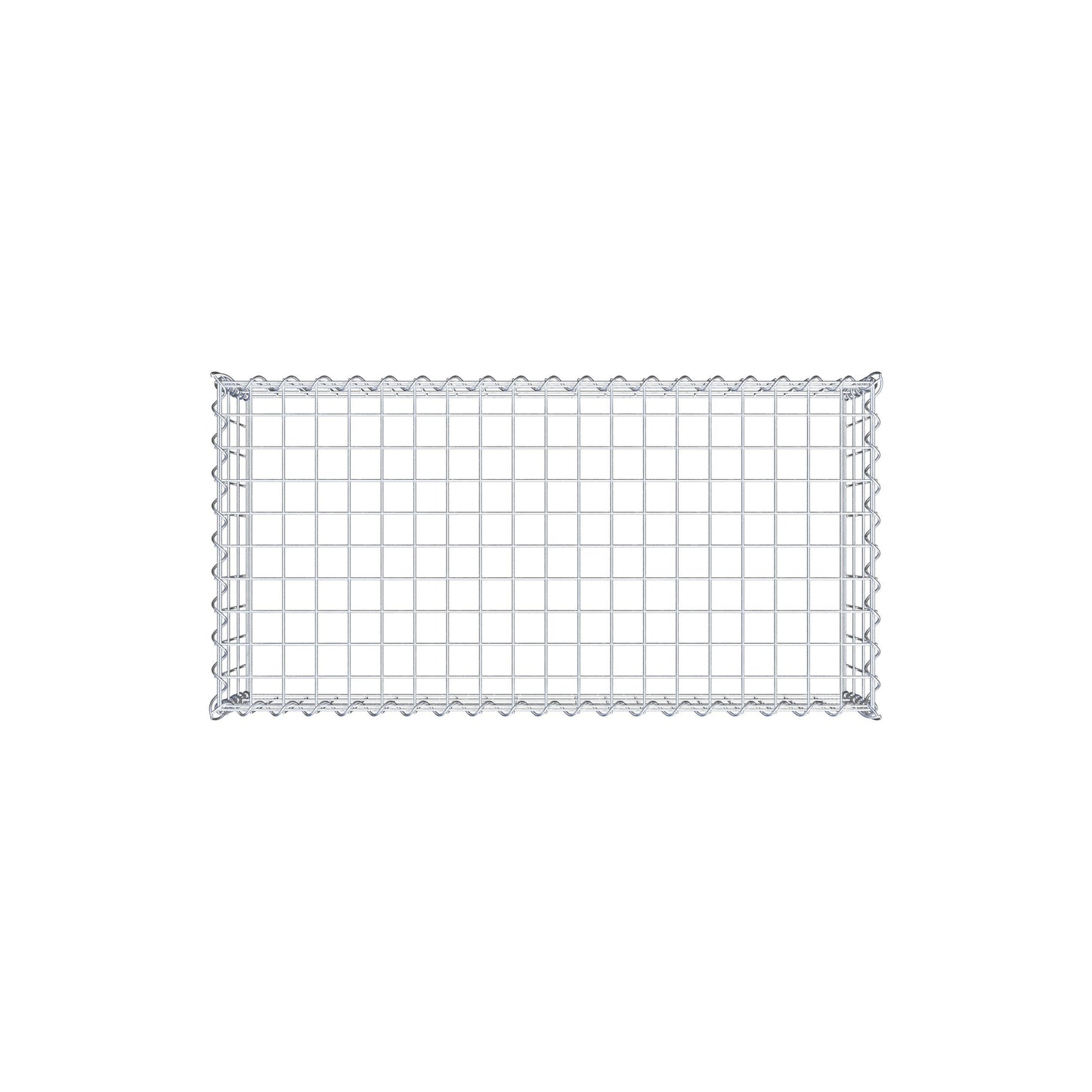 Gabion rapporté type 3 100 cm x 30 cm x 50 cm (L x H x P), mailles 5 cm x 10 cm, spirale