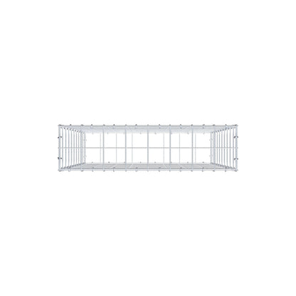Gabione 100 cm x 80 cm x 20 cm (L x H x T), Maschenweite 10 cm x 10 cm, C-Ring