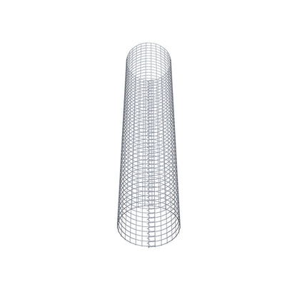 Coluna de gabião redonda 47 cm de diâmetro, 230 cm de altura, malhagem 5 cm x 5 cm