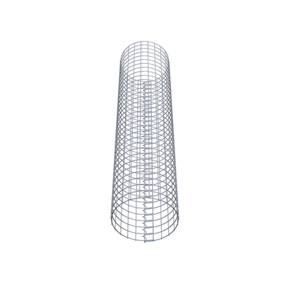 Coluna de gabião redonda 37 cm de diâmetro, 160 cm de altura, malhagem 5 cm x 5 cm