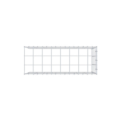 Mounted gabion type 4 80 cm x 40 cm x 30 cm (L x H x D), mesh size 10 cm x 10 cm, C-ring