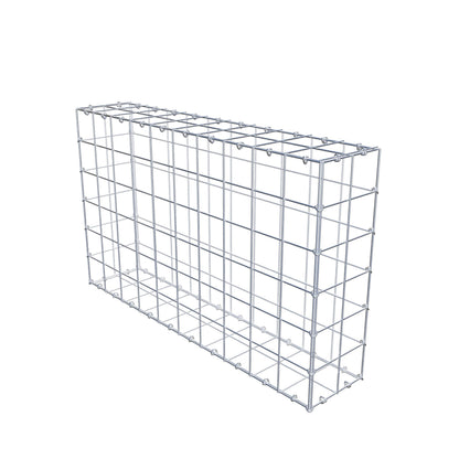 Gabion 100 cm x 60 cm x 20 cm (L x H x D), mesh size 10 cm x 10 cm, C-ring