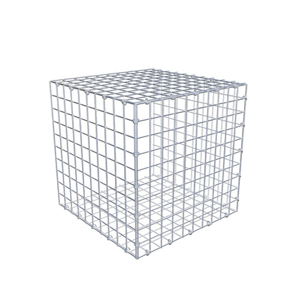 Opbouw schanskorf type 2 50 cm x 50 cm x 50 cm (L x H x D), maaswijdte 5 cm x 5 cm, C-ring