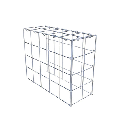 Monteret gabion type 4 50 cm x 40 cm x 20 cm (L x H x D), maskestørrelse 10 cm x 10 cm, C-ring