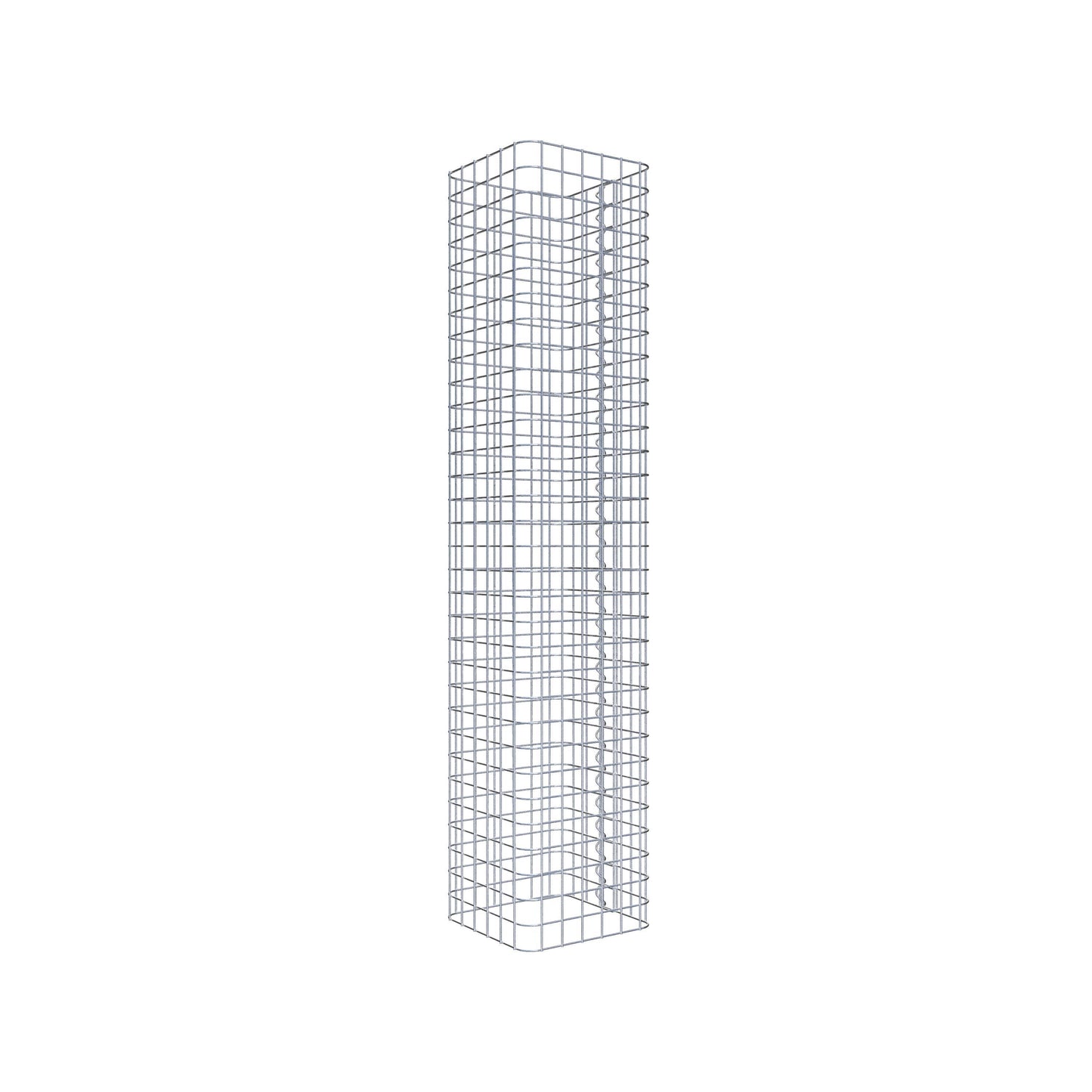 Schanskorfzuil hoekig 32 cm x 32 cm, 160 cm hoog, MW 5 cm x 5 cm