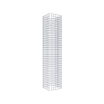 Schanskorfzuil hoekig 32 cm x 32 cm, 160 cm hoog, MW 5 cm x 5 cm