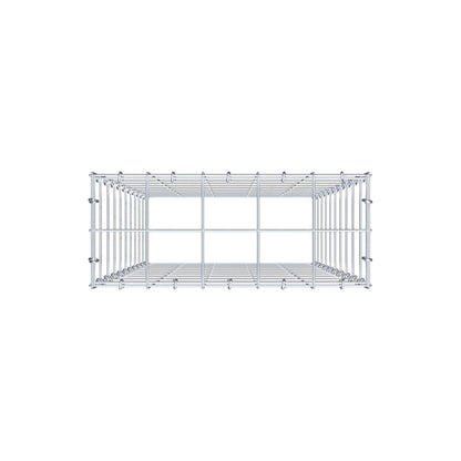 Anbaugabione Typ 3 100 cm x 50 cm x 20 cm (L x H x T), Maschenweite 10 cm x 10 cm, C-Ring