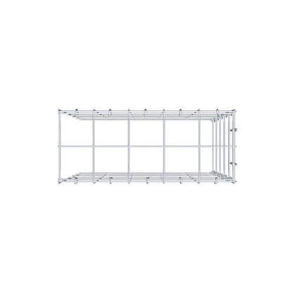 Extra gabion typ 4 50 cm x 50 cm x 20 cm (L x H x D), maskstorlek 10 cm x 10 cm, C-ring