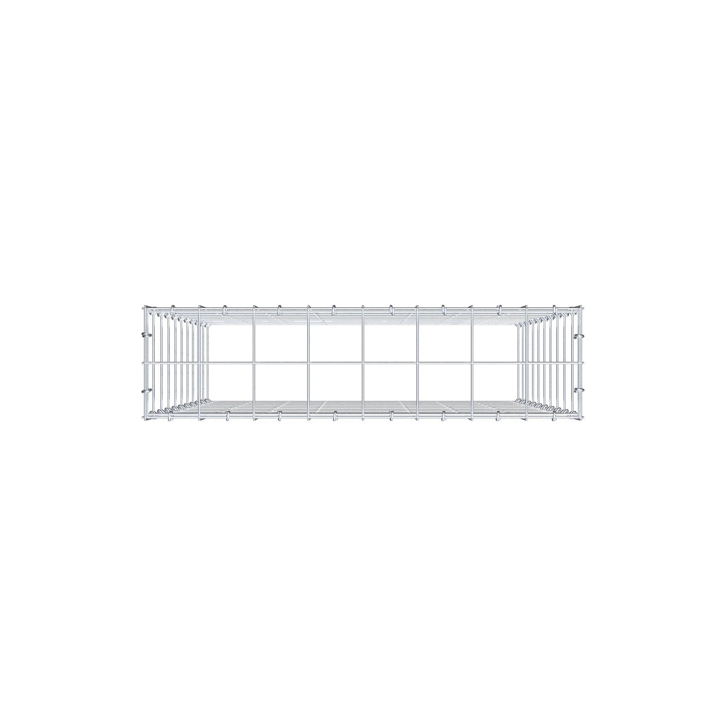 Gabião Tipo 3 100 cm x 80 cm x 20 cm (C x A x P), malhagem 10 cm x 10 cm, anel C