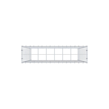 Gabião Tipo 3 100 cm x 80 cm x 20 cm (C x A x P), malhagem 10 cm x 10 cm, anel C