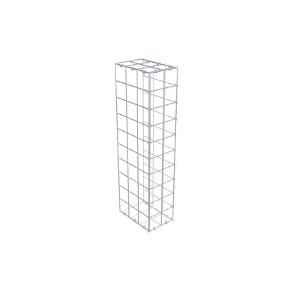 Mounted gabion type 2 100 cm x 30 cm x 20 cm (L x H x D), mesh size 10 cm x 10 cm, C-ring