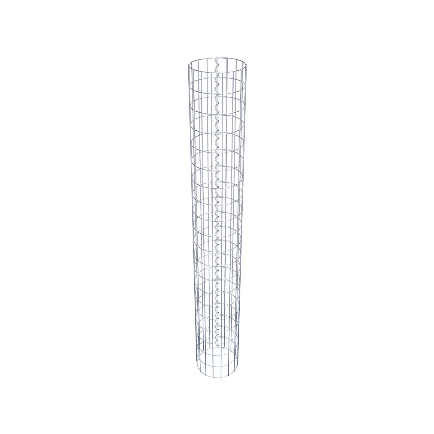Colonne de gabion ronde 27 cm de diamètre, 200 cm de hauteur, maille 5 cm x 10 cm