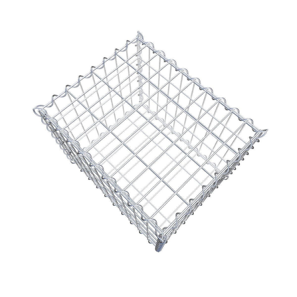 Gabion 50 cm x 40 cm x 40 cm (L x H x D), maskstorlek 5 cm x 10 cm, spiral