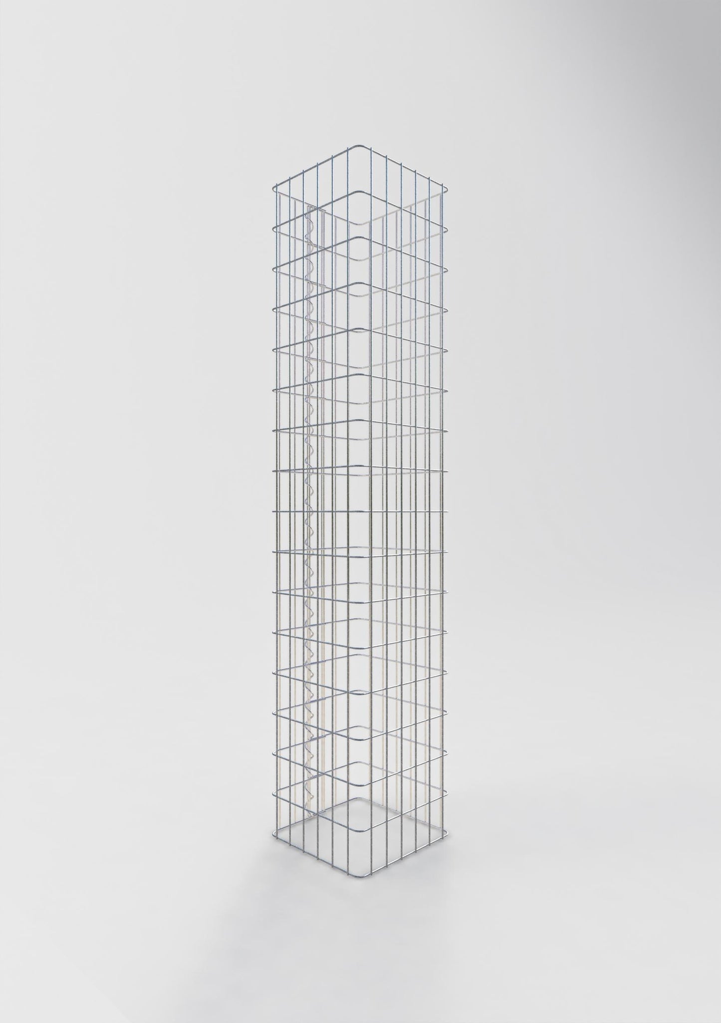 Schanskorfzuil hoekig 32 cm x 32 cm, 160 cm hoog, MW 5 cm x 5 cm