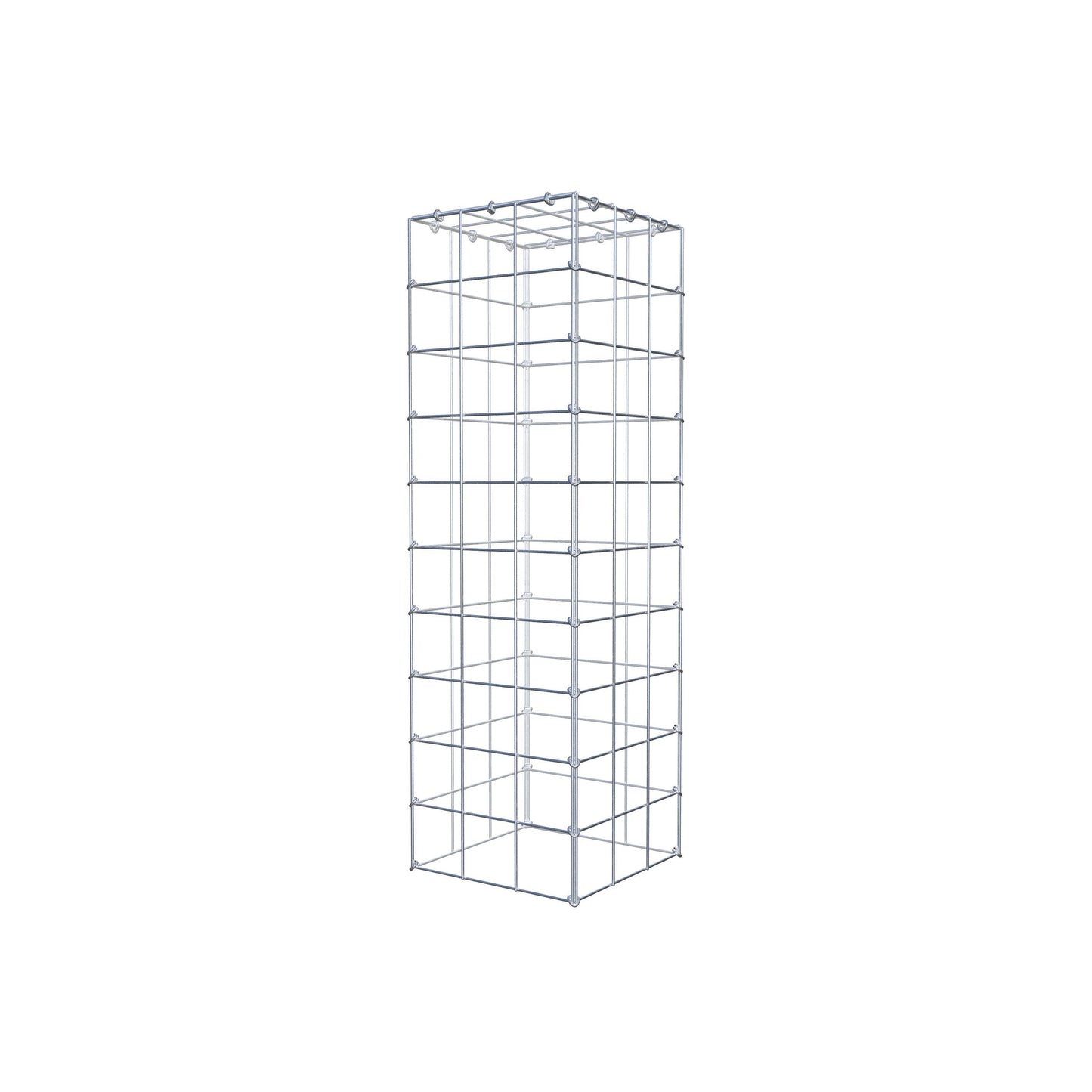 Anbaugabione Typ 3 100 cm x 30 cm x 30 cm (L x H x T), Maschenweite 10 cm x 10 cm, C-Ring