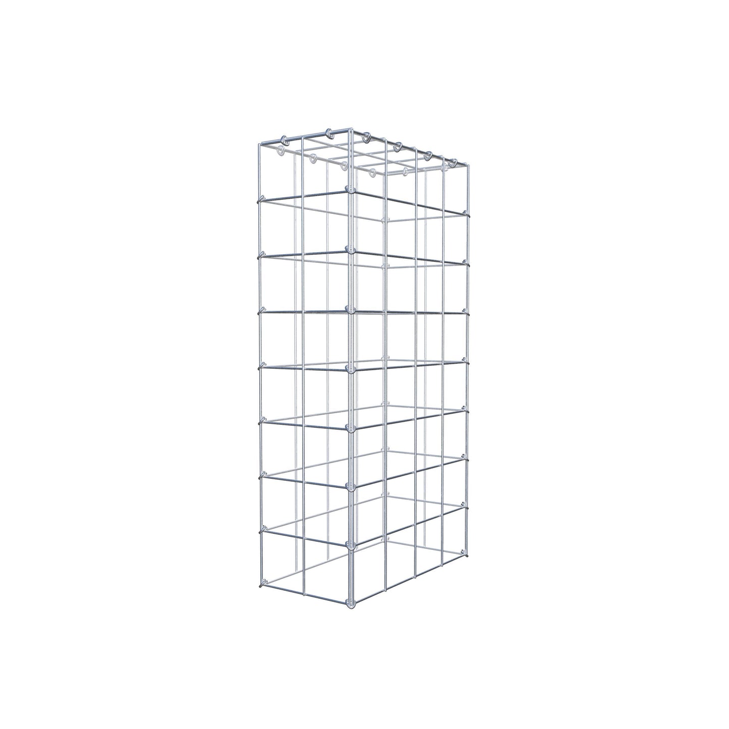 Fourche rapportée type 3 80 cm x 40 cm x 20 cm (L x H x P), mailles 10 cm x 10 cm, anneau C