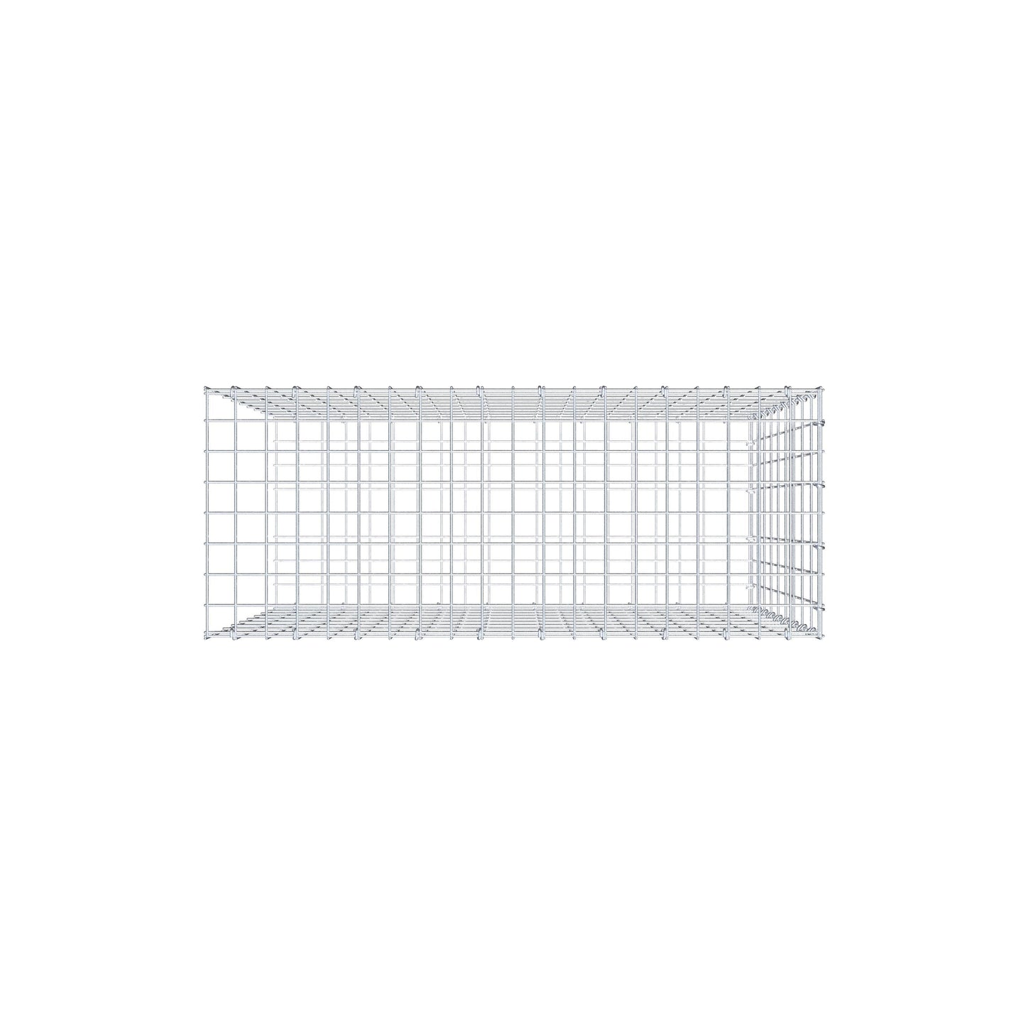 Pila adicional tipo 2 100 cm x 90 cm x 40 cm, malla 5 cm x 10 cm, anillo en C