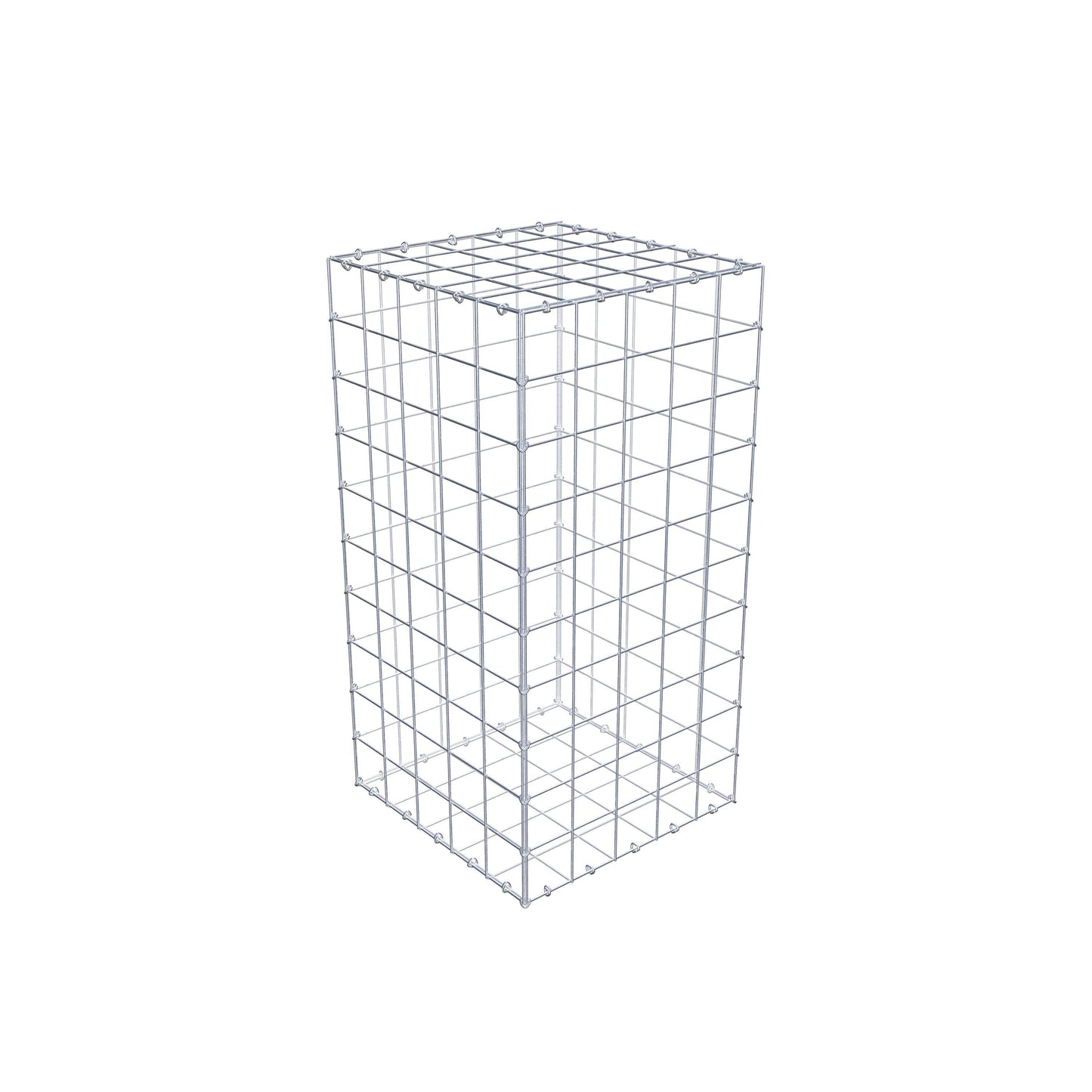 Gabione 100 cm x 50 cm x 50 cm (L x H x T), Maschenweite 10 cm x 10 cm, C-Ring
