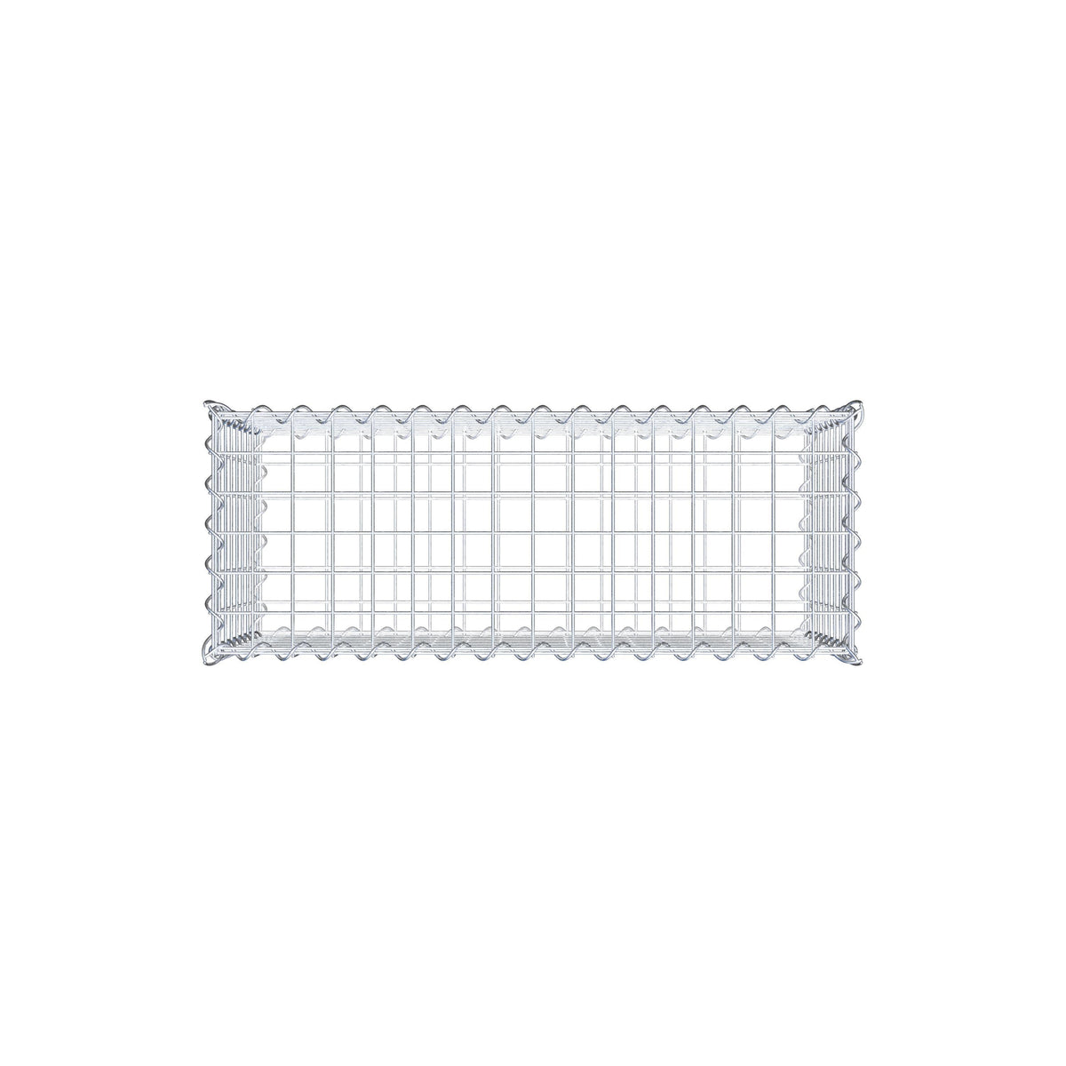 Gabion 80 cm x 40 cm x 30 cm (L x H x D), mesh size 5 cm x 5 cm, spiral