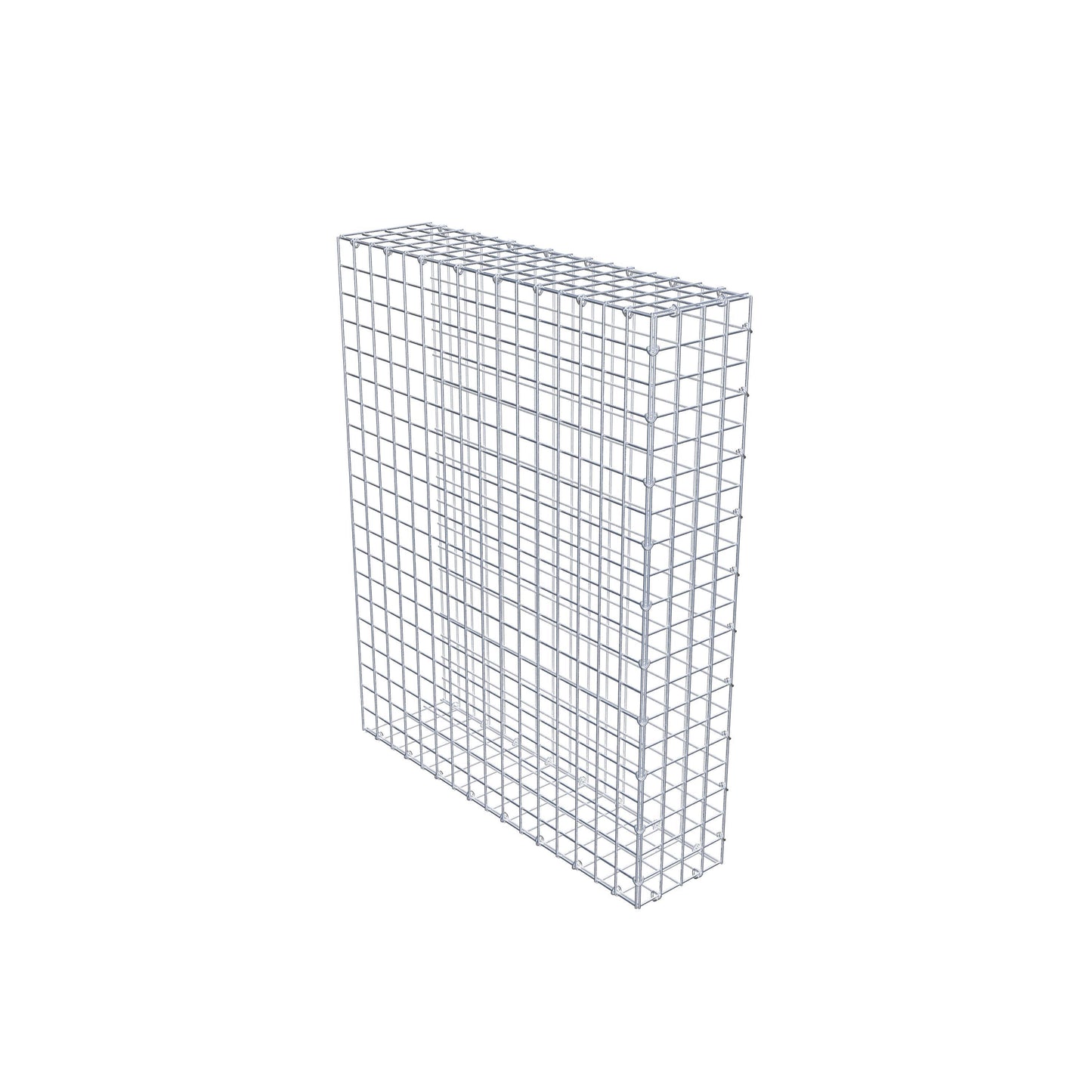 Gavión complementario de tipo 2 100 cm x 80 cm x 20 cm (largo x alto x fondo), malla 5 cm x 5 cm, anillo en C