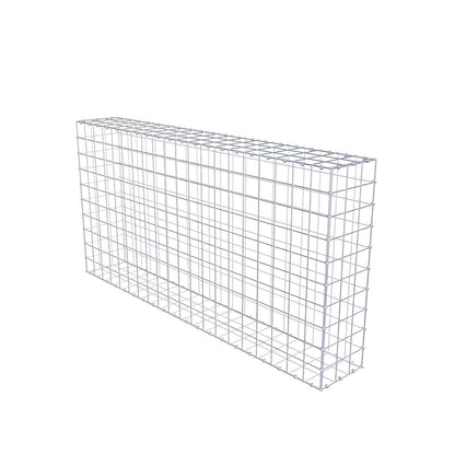 Gabione 200 cm x 100 cm x 30 cm (L x H x T), Maschenweite 10 x 10 cm, Spiralring