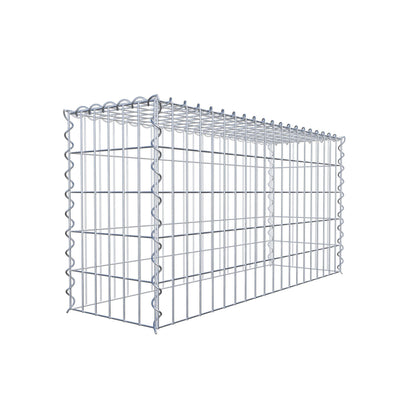 Gabion rapporté type 3 100 cm x 50 cm x 30 cm (L x H x P), mailles 5 cm x 10 cm, spirale