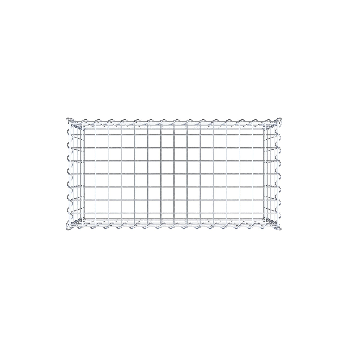 Anbaugabione Typ 3 80 cm x 40 cm x 40 cm (L x H x T), Maschenweite 5 cm x 10 cm, Spirale
