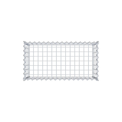 Anbaugabione Typ 3 80 cm x 40 cm x 40 cm (L x H x T), Maschenweite 5 cm x 10 cm, Spirale